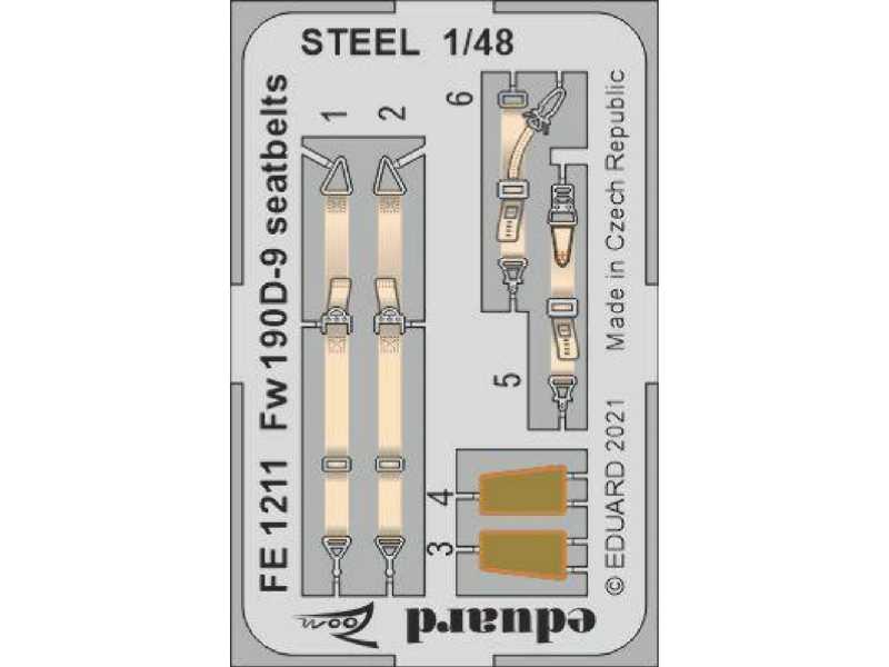 Fw 190D-9 seatbelts STEEL 1/48 - image 1