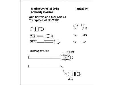 Douglas A-4e Skyhawk Gun Barrels And Fuel Port (Designed To Be U - image 2