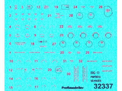 Mig-17 Cz Stencils - image 1