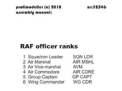 RAF Officer Ranks - image 2