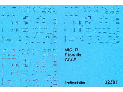 Mig-17 Cccp Stencils - image 1