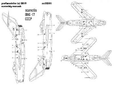 Mig-17 Cccp Stencils - image 2