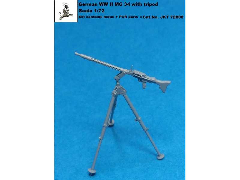 German WWii Mg 34 With Tripod (Pur + Metal Parts) - image 1
