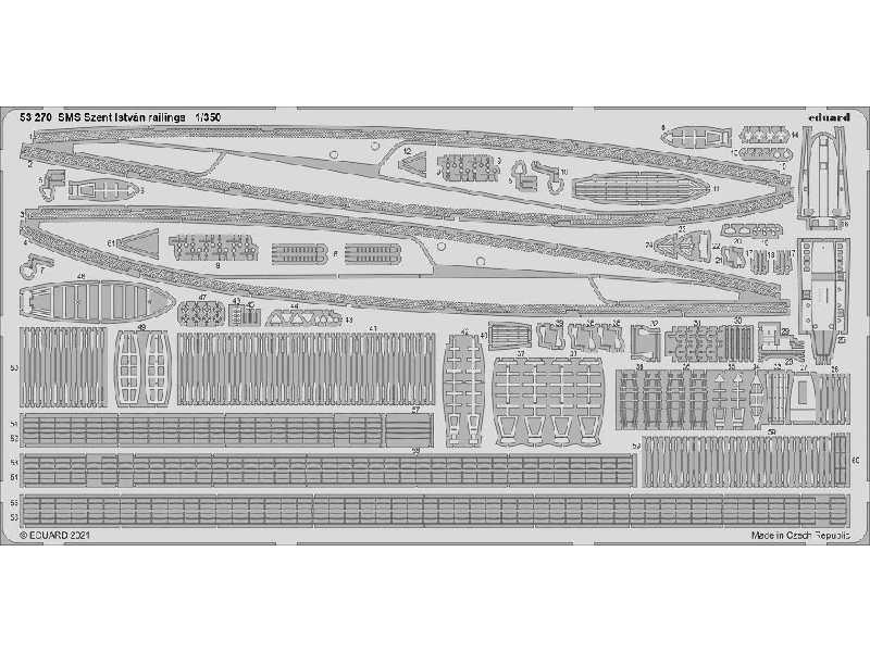 SMS Szent István railings 1/350 - image 1