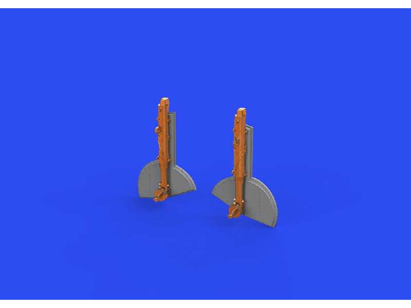 Spitfire Mk. Va/ b undercarriage legs BRONZE 1/48 - Eduard - image 1