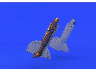 Spitfire Mk. Vc undercarriage legs BRONZE 1/48 - Eduard - image 1