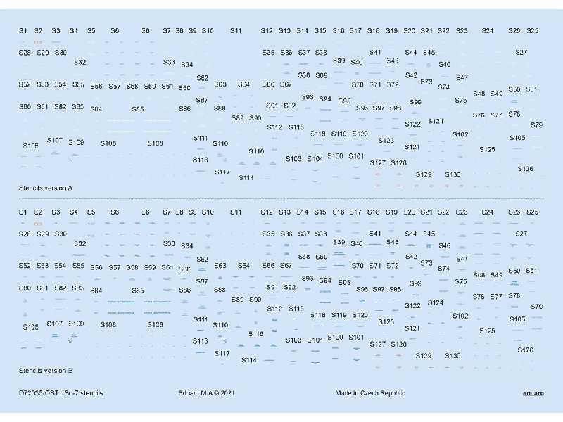 Su-7 stencils 1/72 - image 1