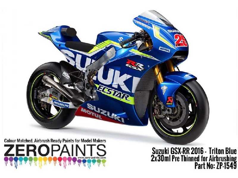 1549 Suzuki Gsx-rr 2016 - Triton Blue Paint Set - image 1