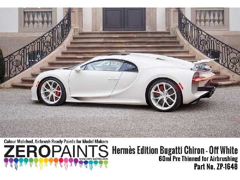 1648 Herme&#768;s Edition Bugatti Chiron Off White - image 1