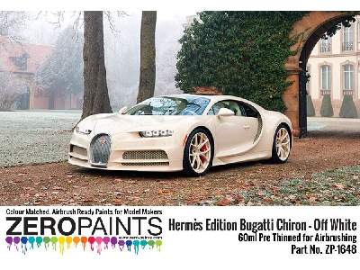 1648 Herme&#768;s Edition Bugatti Chiron Off White - image 2