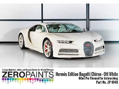 1648 Herme&#768;s Edition Bugatti Chiron Off White - image 3