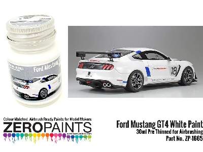 1665 Ford Mustang Gt4 White - image 1