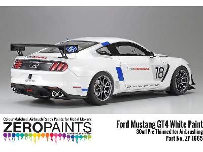 1665 Ford Mustang Gt4 White - image 2