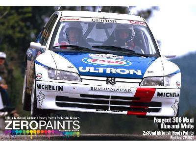 1671 Peugeot 306 Maxi 1996 Rally Monte Carlo Blue/White Paint Se - image 3