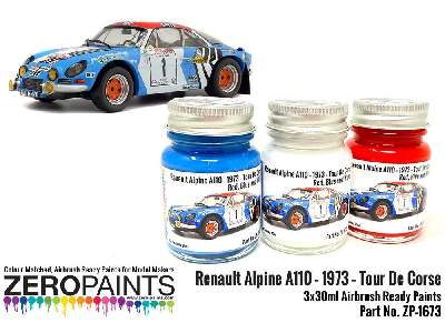 1673 Renault Alpine A110 - 1973 - Tour De Corse Red - White - Bl - image 2