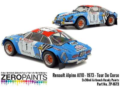 1673 Renault Alpine A110 - 1973 - Tour De Corse Red - White - Bl - image 3