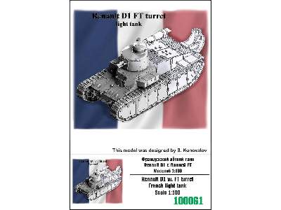 Renault D1 W. Ft Turret French Light Tank - image 1