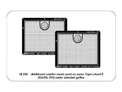 Aditional smaller mesh used on some Tiger I, Ausf.E - image 6