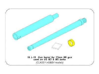 Gun barrel for  37 mm M6 gun used on US M3  M5 tanks - image 9