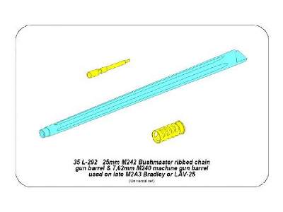 25mm M242 Bushmaste rribbed chain gun barrel   - image 16