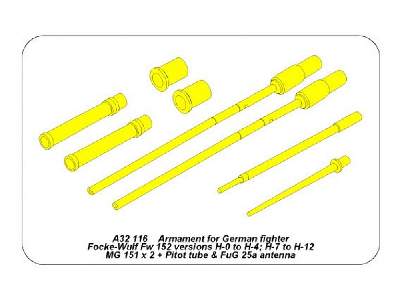 Armament for Fw-152 versions H-0 to H-4; H-7 to H12 - image 4