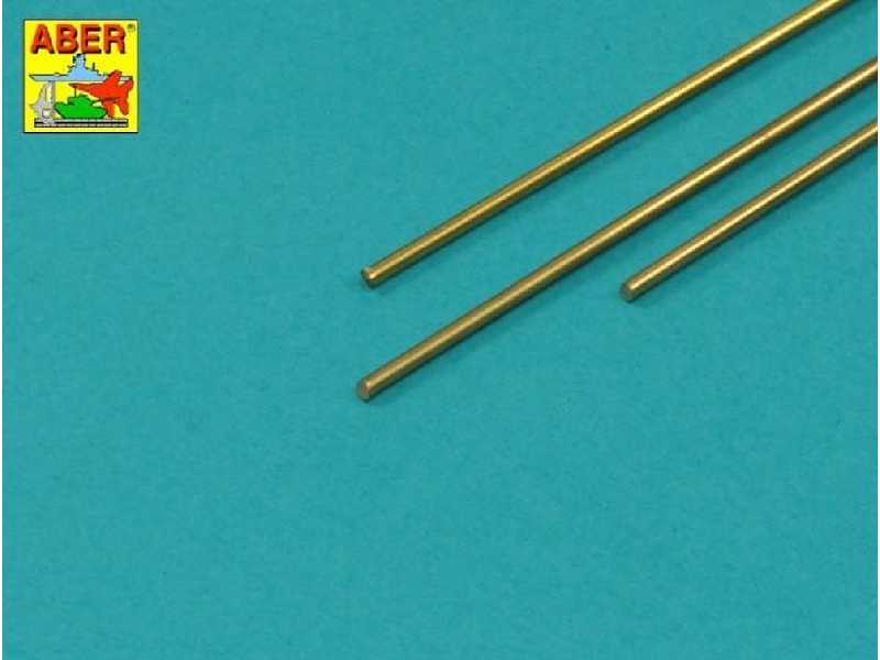 Brass  round rods dia. 1,5mm length 245mm x 3 pcs. - image 1