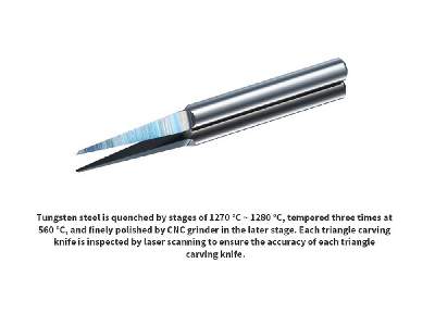 Ts-01 Tungsten Steel Triangle Carving Knife - image 1