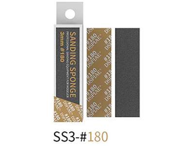 Ss3-180 3mm #180 Sanding Sponge 5 Pcs - image 1