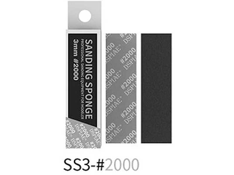 Ss3-2000 3mm #2000 Sanding Sponge 5 Pcs - image 1