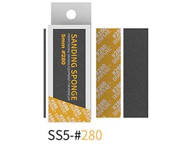 Ss5-280 5mm #280 Sanding Sponge 5 Pcs - image 1