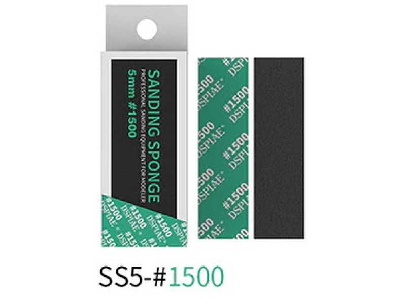 Ss5-1500 5mm #1500 Sanding Sponge 5 Pcs - image 1