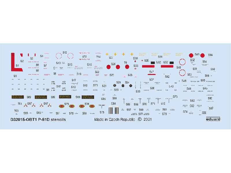 P-51D stencils 1/32 - image 1