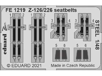 Z-126/226 seatbelts STEEL 1/48 - image 1