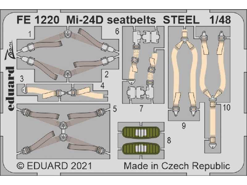 Mi-24D seatbelts STEEL 1/48 - image 1