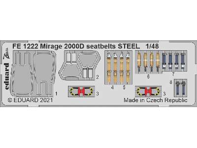 Mirage 2000D seatbelts STEEL 1/48 - image 1