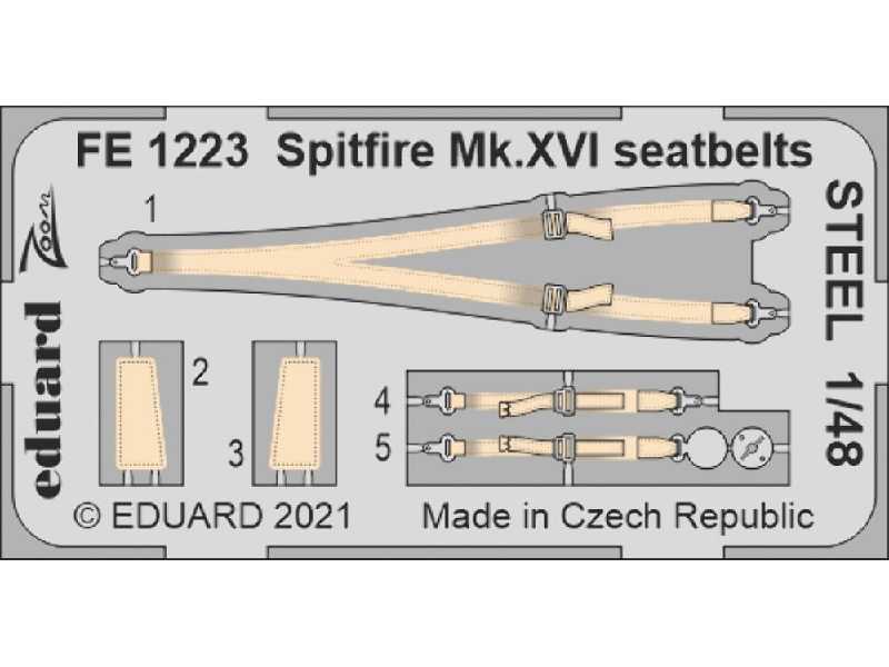 Spitfire Mk. XVI seatbelts STEEL 1/48 - image 1