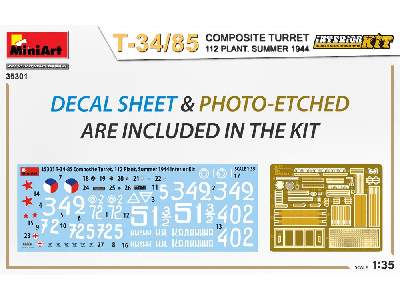T-34/85 Composite Turret. 112 Plant. Summer 1944 Interior Kit - image 2