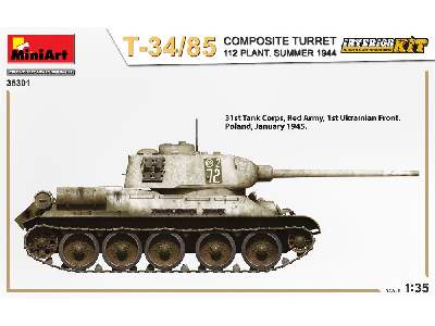 T-34/85 Composite Turret. 112 Plant. Summer 1944 Interior Kit - image 3