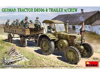 German Tractor D8506 & Trailer W/crew - image 1