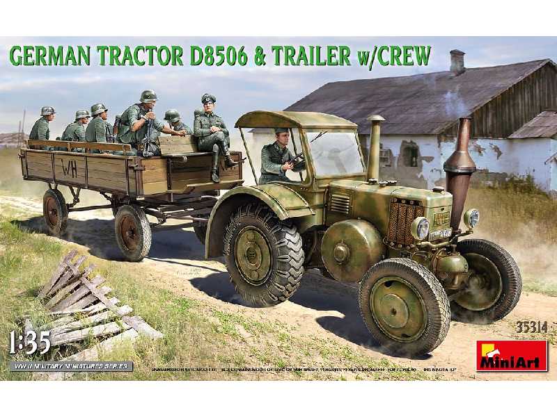 German Tractor D8506 & Trailer W/crew - image 1