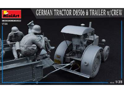 German Tractor D8506 & Trailer W/crew - image 2