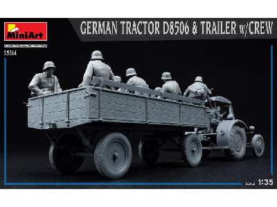 German Tractor D8506 & Trailer W/crew - image 4