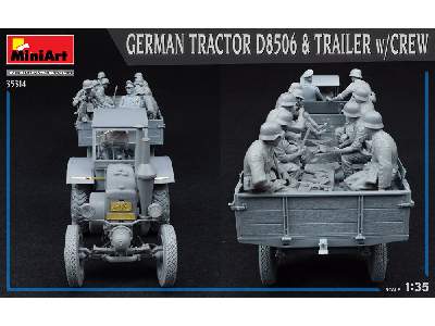 German Tractor D8506 & Trailer W/crew - image 8
