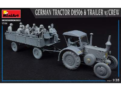 German Tractor D8506 & Trailer W/crew - image 13