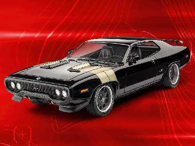 Fast &amp; Furious - Dominics 1971 Plymouth GTX Model Set - image 2