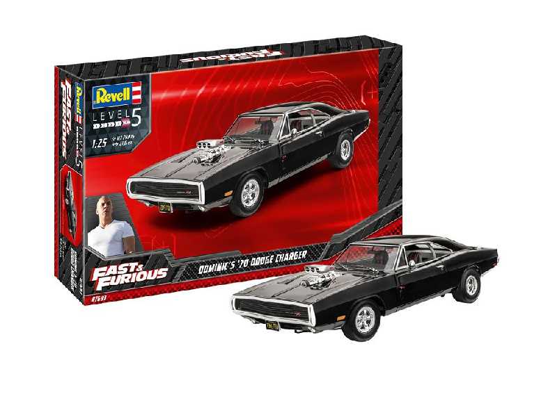 Fast &amp; Furious - Dominics 1970 Dodge Charger Model Set - image 1