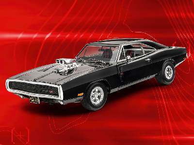 Fast &amp; Furious - Dominics 1970 Dodge Charger Model Set - image 2