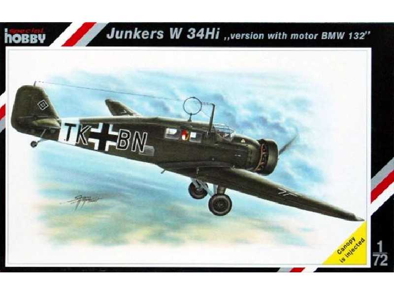 Junkers W 34 Hi version with motor BMW 132 - image 1