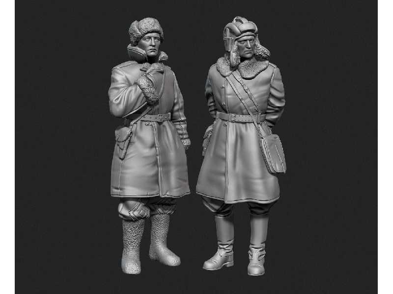 Soviet Tank Officers In Sheepskin Coat Set - image 1