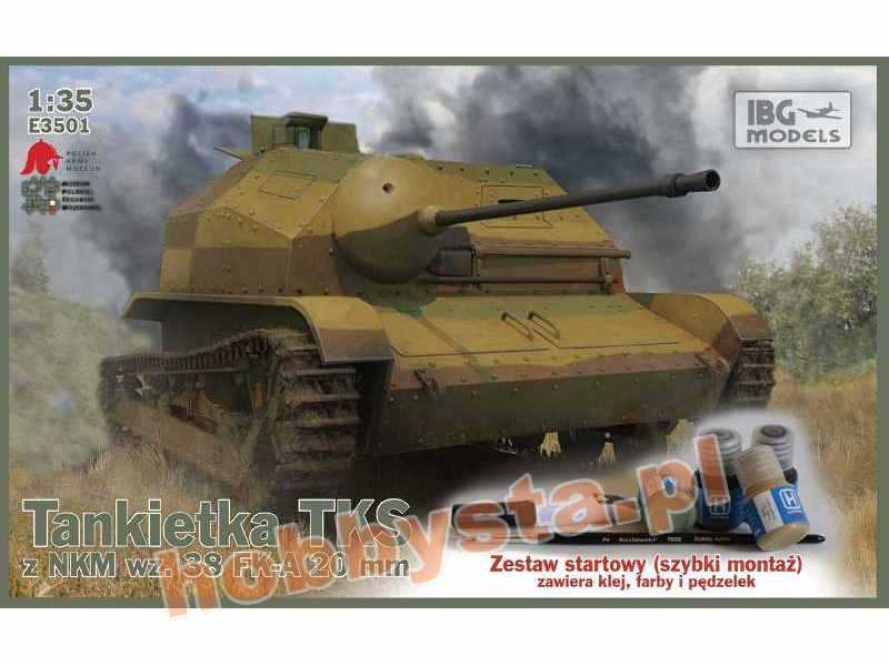 Tankietka TKS z NKM wz.38 FK-A 20mm - Starter Set - image 1